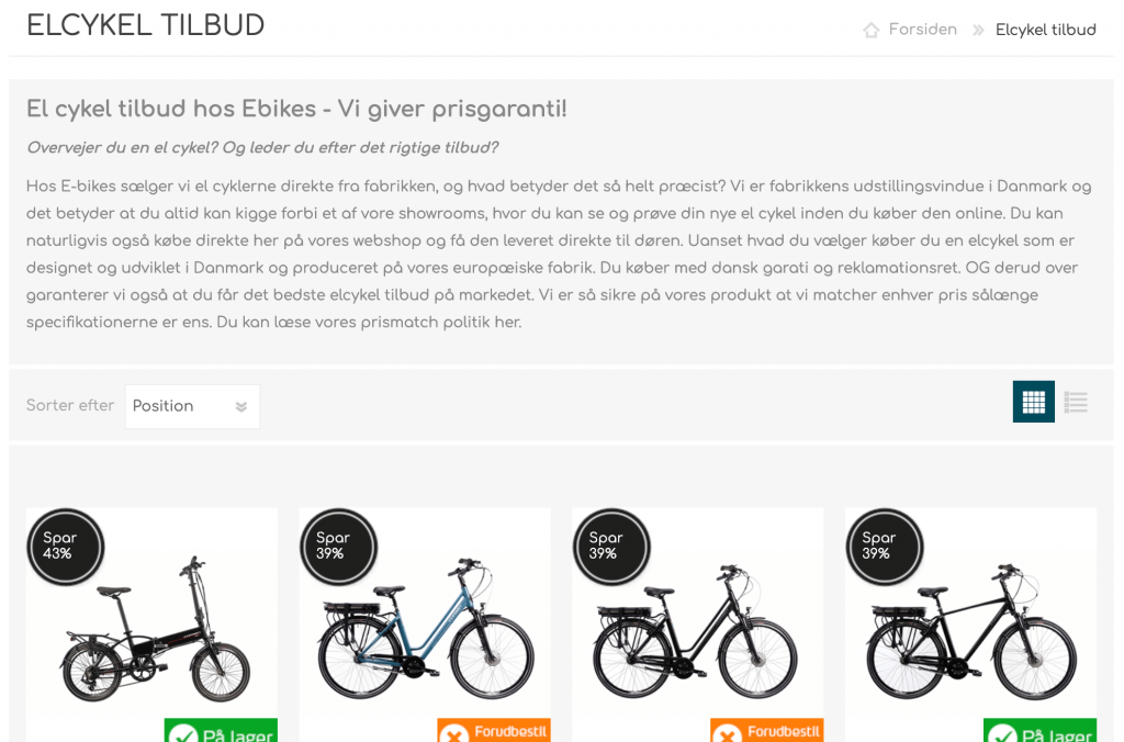Miklagard | Billig sammenlign priser og spar penge - betal den bedste for din elcykel